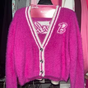 Barbie Costume Cardigan & Glasses Size Small